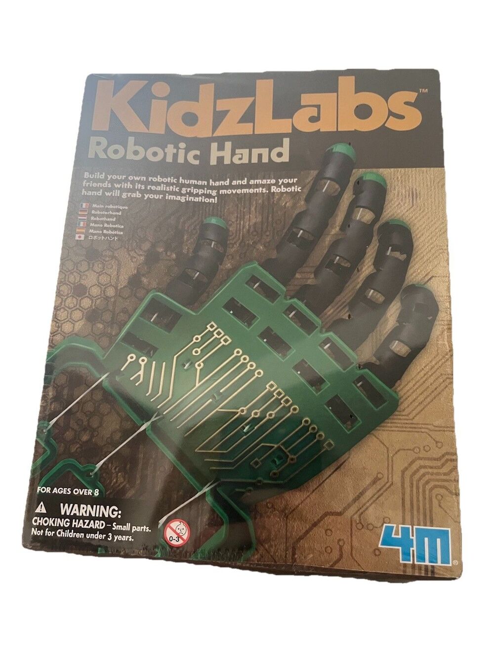 KidzLabs Robitic Hand STEM Toy Learning Toy Realistic Gripping New In Box